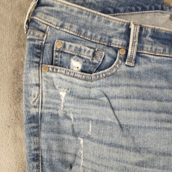 torrid Women's Light Wash Distressed Skinny Jeans Size 16R - Picture 8 of 16